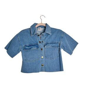 Princess Polly Blue Button Down Shirt